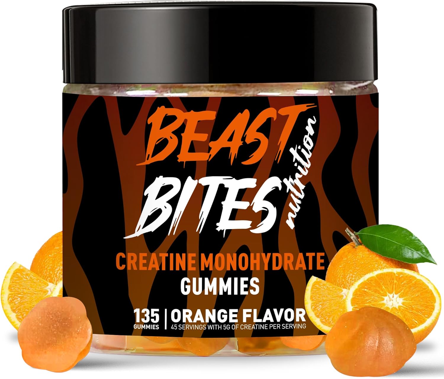 Creatine Monohydrate Gummies for Men & Women - 5g of Creatine Monohydrate per Serving - Sugar
