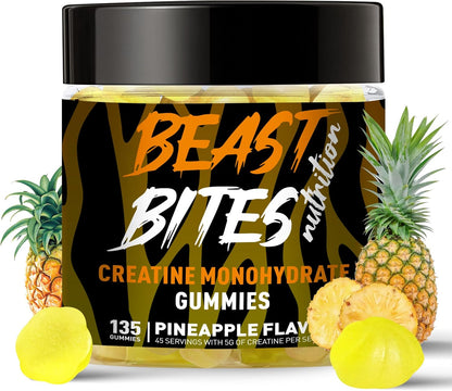 Creatine Monohydrate Gummies for Men & Women - 5g of Creatine Monohydrate per Serving - Sugar