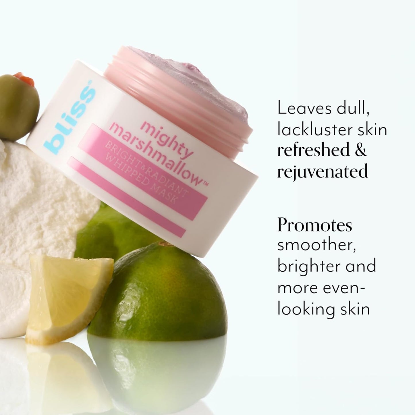 Bliss Mighty Marshmallow + Vitamin C Whipped Face Mask for Brightening & Hydrating Skin