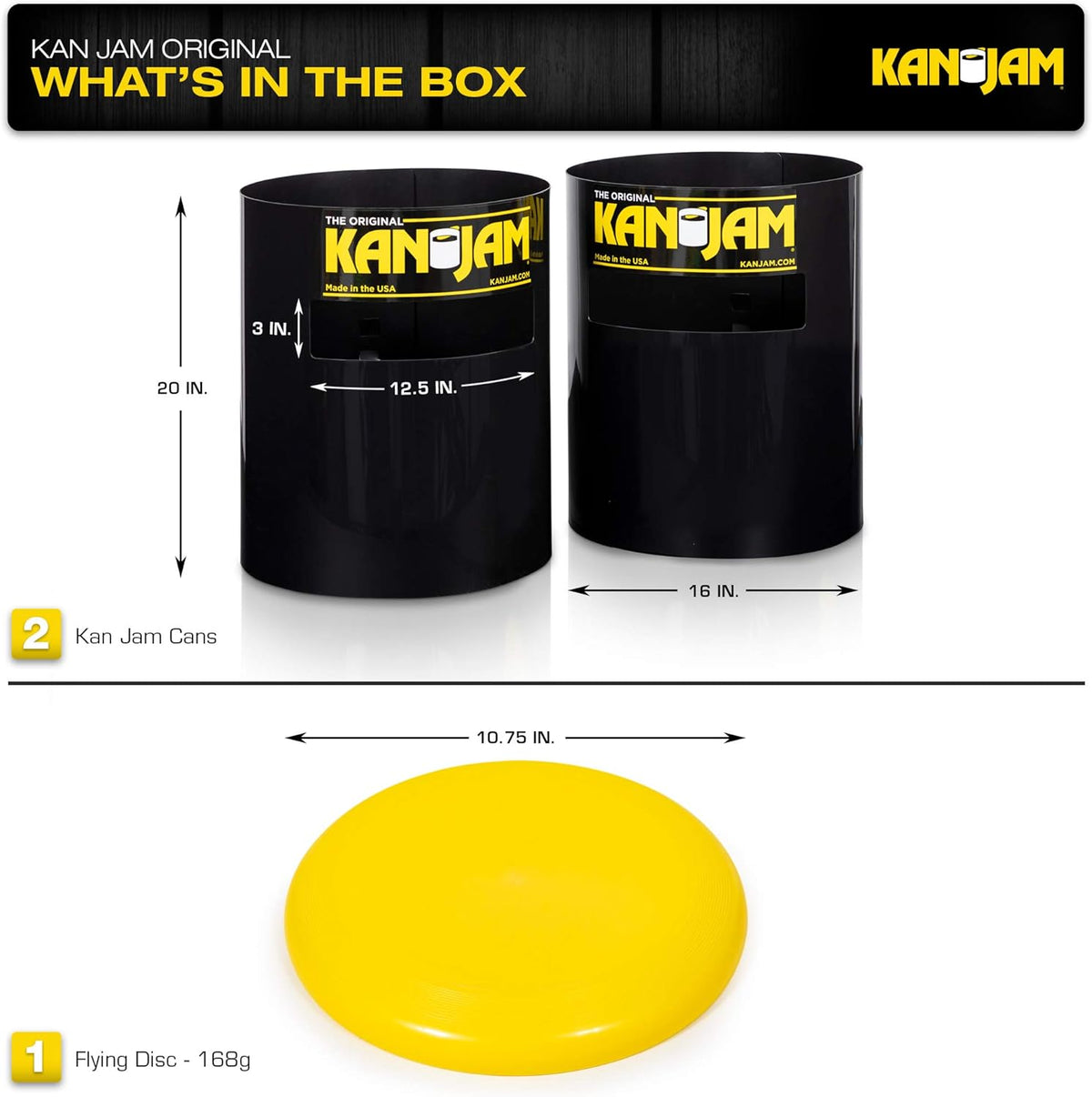 Kan Jam Original Disc Toss Game Set – Portable Outdoor Frisbee Team Game for Backyard, Beach &