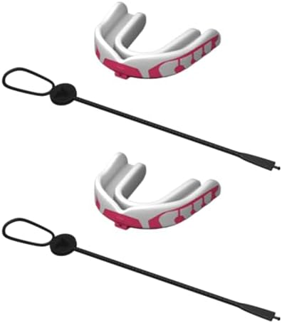 Velocity Champion Junior Mouthguard, 2 Pack, Pink & White - for Ages 5 to 10 - Ideal for Lacrosse