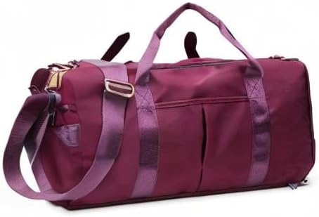 KARRESLY Sports Gym Bag for Women or Men Travel Duffel Bag with Wet Pocket and Shoes Compartment