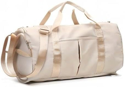 KARRESLY Sports Gym Bag for Women Travel Duffel Bag with Wet Pocket and Shoes Compartment for