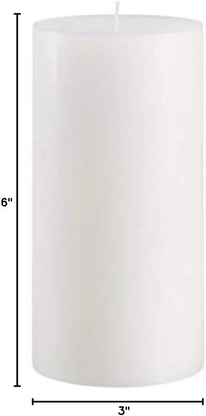 Mister Candle Citronella Candles, Ideal for Outdoor & Indoor, 3x6 Pillar Candles Set of 3, Hand
