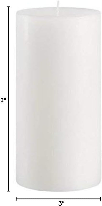 Mister Candle Citronella Candles, Ideal for Outdoor & Indoor, 3x6 Pillar Candles Set of 3, Hand