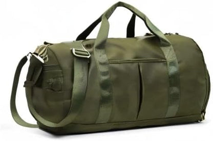 KARRESLY Sports Gym Bag for Women or Men Travel Duffel Bag with Wet Pocket and Shoes Compartment