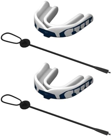 Velocity Champion Youth Mouthguard, 2 Pack, Royal & White - for Ages 11 to 18 - Ideal for Lacrosse