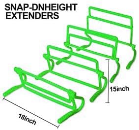 Adjustable Speed Training Hurdles Fitness & Speed Training Equipment with Agility Ladder