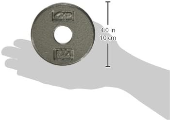 CAP Barbell Standard 1-Inch Cast Iron Weight Plates - Singles & Sets | 1.25-50 lbs | Multiple