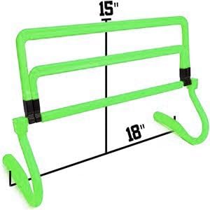 Adjustable Speed Training Hurdles Fitness & Speed Training Equipment with Agility Ladder