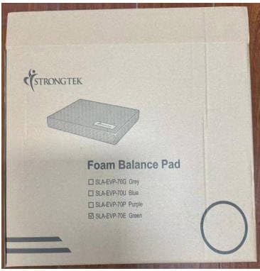 StrongTek Professional Foam Exercise Balance Pad - 15.8" x 13" x 2", High-Density TPE Foam Knee