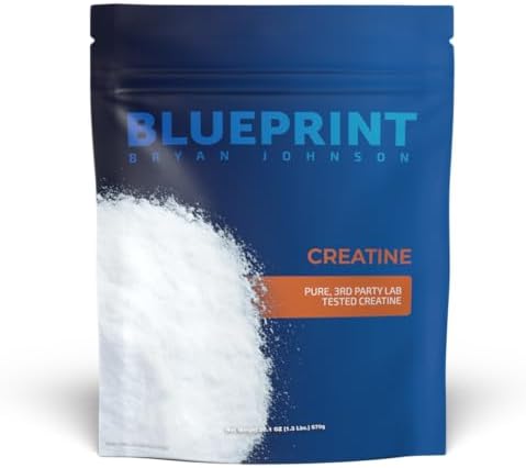 Blueprint Bryan Johnson Creatine Monohydrate Powder – Amino Acid Powder - Suppliment Supports