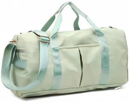 KARRESLY Sports Gym Bag for Women or Men Travel Duffel Bag with Wet Pocket and Shoes Compartment