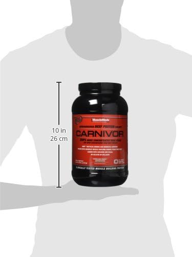 MuscleMeds CARNIVOR Beef Protein Isolate Powder, Muscle Building, Recovery, Lactose Free, Sugar