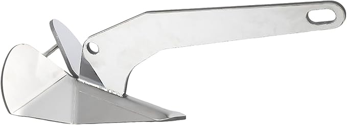 GAOMON 316 Stainless Steel Delta-Style Anchor, Fluke Anchor for Pontoon, Dinghies, Fishing Boats