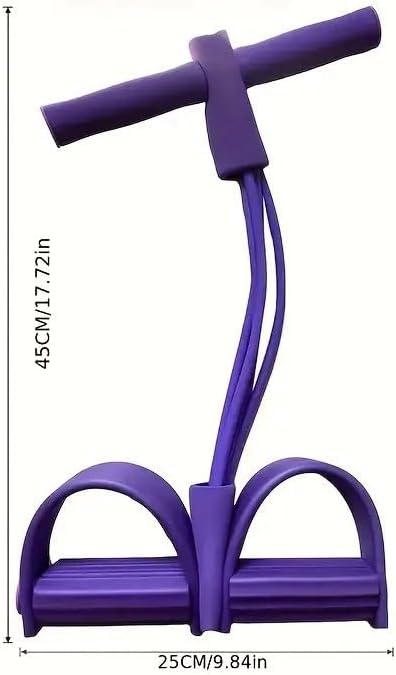 21 Fitness Resistance Bands-4 Tube Pedal Ankle Puller,Pedal Resistance Band with Handle,Resistance