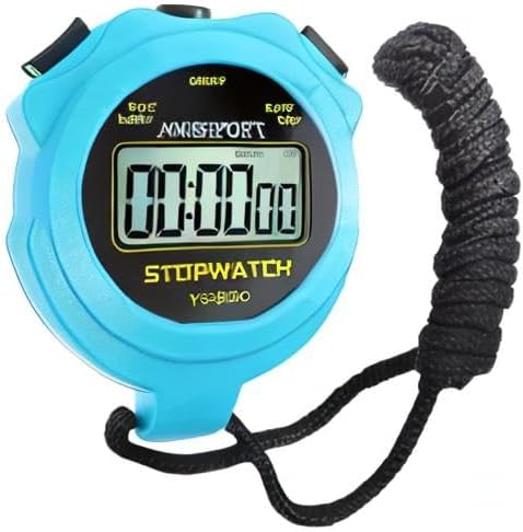Stopwatch Timer Only Stopwatch Mode, ON/Off Silent Simple Operation, Without Clock Date Countdown