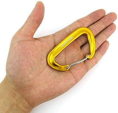 12kN 3.2"x2" Heavy-Duty Carabiner Clips - Durable, Lightweight Aluminum Alloy Carabiners for