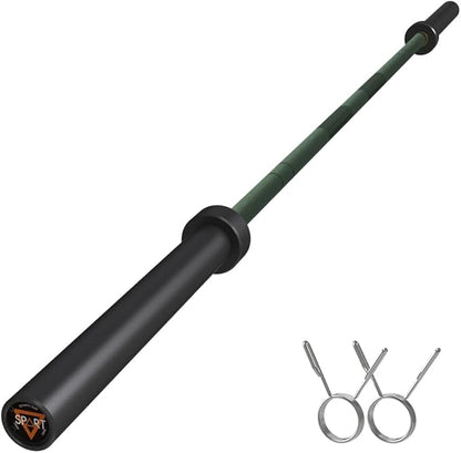 7FT Olympic Barbell Bar with Weight Plate Set Combo, Solid Olympic Bar with Bearings, 700Lbs