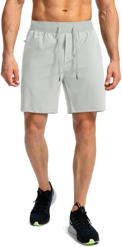 Men's Running Shorts with Zipper Pockets 9 Inch/ 7 Inch / 5 Inch Lightweight Quick Dry Gym Workout