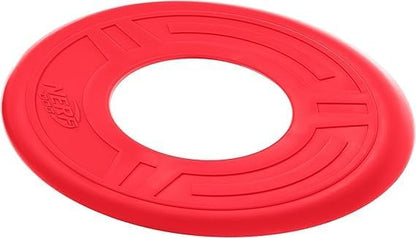 Nerf Dog Atomic Flyer Outdoor Dog Toy, 10 Inch Flying Disc Dog Fetch Toy, Rubber Dog Toy for Medium
