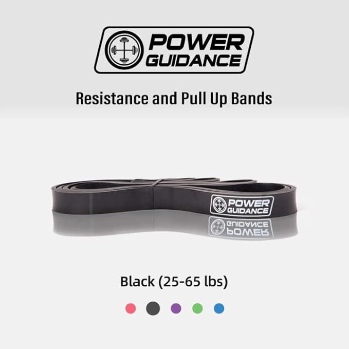 POWER GUIDANCE Pull Up Assist Bands - Stretch Resistance Band - Mobility Band - Powerlifting Bands