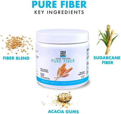 Yes You Can! Shake Booster Pure Fiber, Add to Complete Meal Replacement Shakes or Protein Shakes