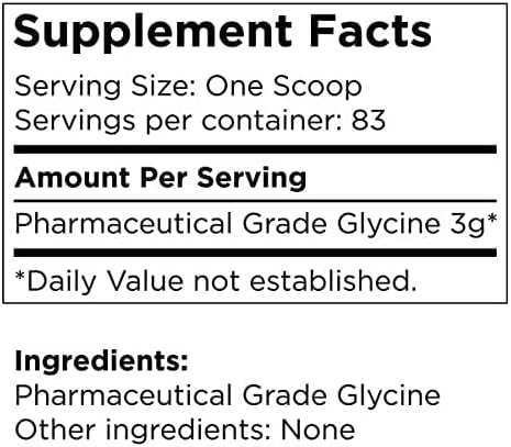 Glycine Powder 250g | Non-Essential Amino Acids Supplement for Post Workout Muscle Recovery