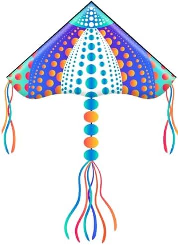 HONBO Large Delta Kite for Kids & Adults,Extremely Easy to Fly Kite for Beach Trip,String Line