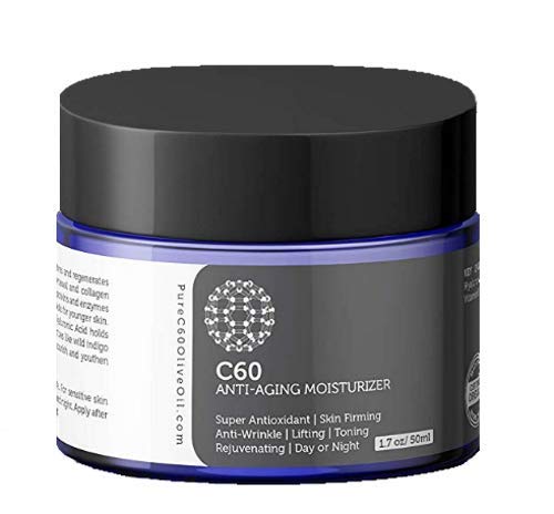 C60 Complete Skin Care Solution - Anti Aging Moisturizer, Mask, Eye Cream and Serum with Carbon 60