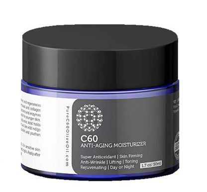 C60 Complete Skin Care Solution - Anti Aging Moisturizer, Mask, Eye Cream and Serum with Carbon 60