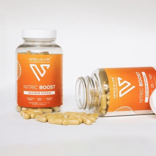 Nitric Boost - Nitric Oxide Supplement for Men | High Absorption Formula | 100% Natural Ingredients