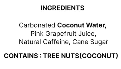 Flova Grapefruit Energy Drink, All Natural, Electrolytes and Minerals from Coconut Water, 4 Simple