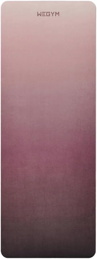 4mm Cushioned Exercise Mat for Yoga & Pilates - Anti Slip, Polyurethane with Suede Top & Carrying