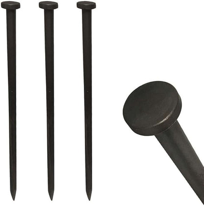 Single Head Tent Stakes - Heavy Duty Steel Tent Stakes, Versatile Ground Spikes to Anchor
