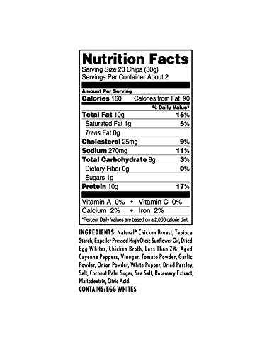 WILDE Buffalo Protein Chips, Thin and Crispy, High Protein, Keto Friendly, Made with Real