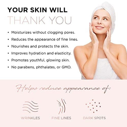 AZURE Rose & Collagen Hydrating Facial Sheet Mask - Toning, Lifting & Deeply Moisturizing - Reduces