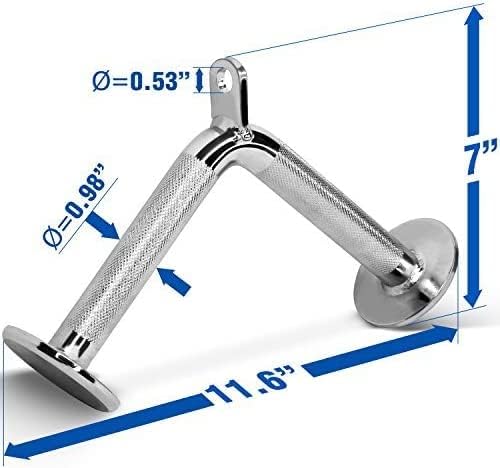 Yes4All Tricep Press Down Cable Machine Attachment Set, LAT Pulldown Attachment, Cable Machine