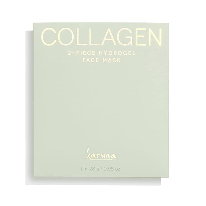 Karuna Skin - COLLAGEN Face Mask Sheets, Hydrogel 2-Piece Facial Mask, Age-Defying, Hydrating