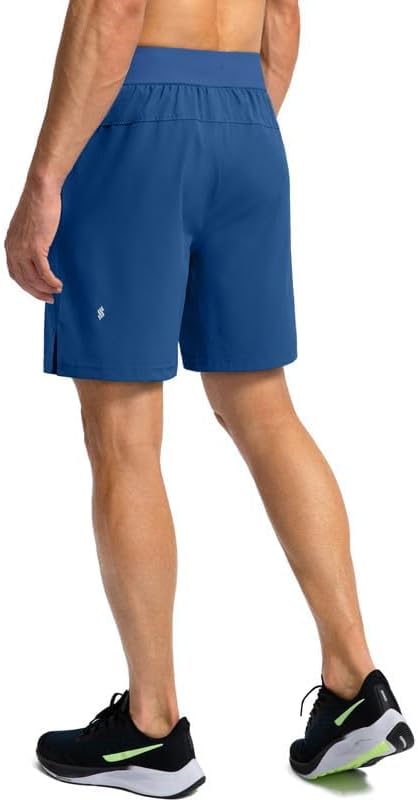 Men's Running Shorts with Zipper Pockets 9 Inch/ 7 Inch / 5 Inch Lightweight Quick Dry Gym Workout