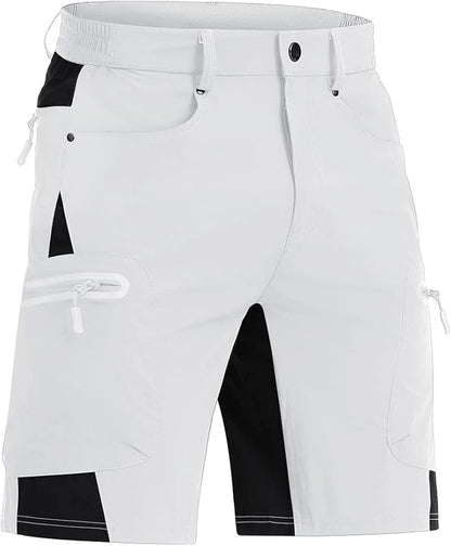 CRYSULLY Men's Hiking Cargo Shorts Outdoor Summer Lightweight Quick Dry Casual Shorts with 5 Pocket