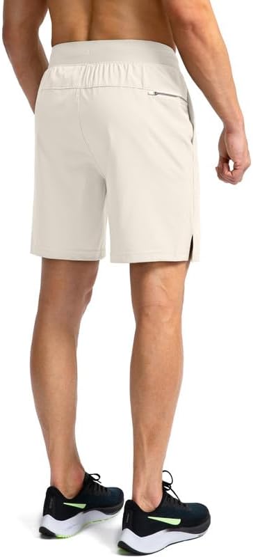 Men's Running Shorts with Zipper Pockets 9 Inch/ 7 Inch / 5 Inch Lightweight Quick Dry Gym Workout