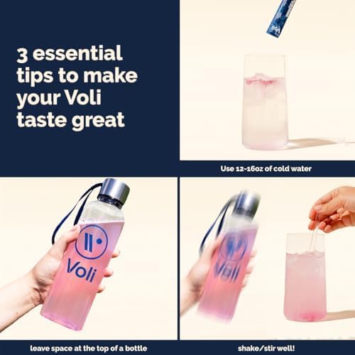 Voli Electrolytes Powder Packets | No Added Sugar Electrolyte Drink Mix for Hydration | Keto &