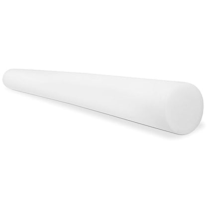 CanDo Slim White PE Foam Rollers for Exercise, Fitness, Muscle Restoration, Massage Therapy, Sport