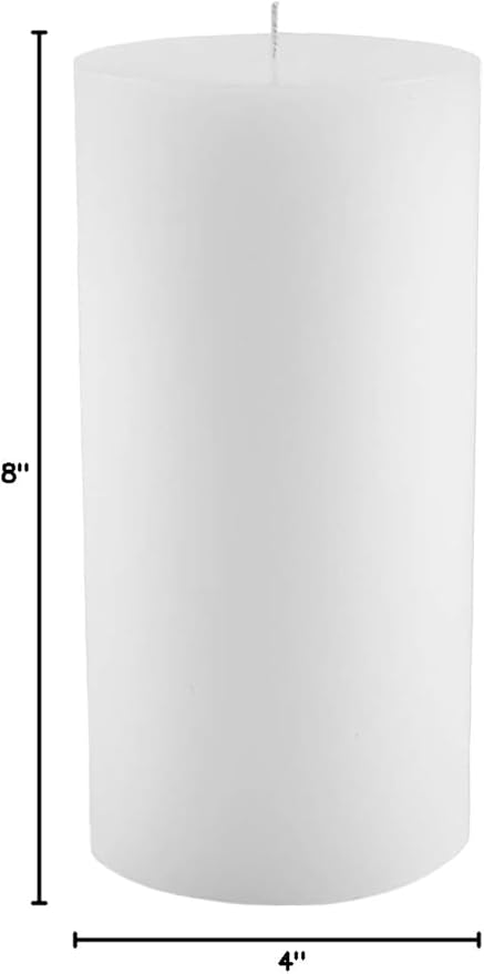 Mister Candle Citronella Candle, Ideal for Indoor & Outdoor Use, 4x8 Tall Pillar Candle, Hand