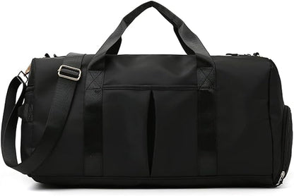 ZUEVI Sports Gym Duffel Bag for Men or Women Waterproof Weekender Travel Bag with Shoes Compartment