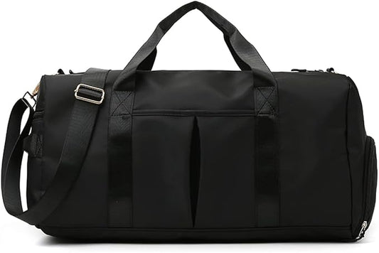 ZUEVI Sports Gym Duffel Bag for Men or Women Waterproof Weekender Travel Bag with Shoes Compartment