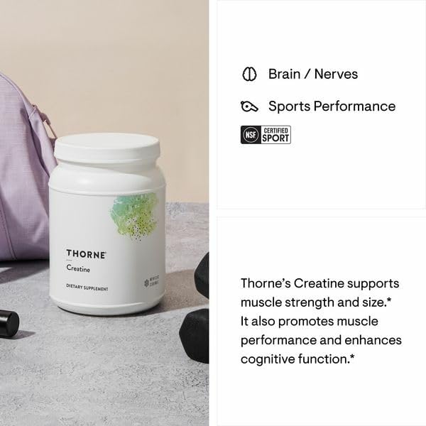 THORNE Creatine - Micronized Creatine Monohydrate Powder - Support for Muscles & Cognitive