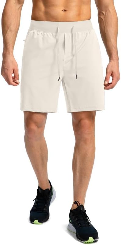 Men's Running Shorts with Zipper Pockets 9 Inch/ 7 Inch / 5 Inch Lightweight Quick Dry Gym Workout