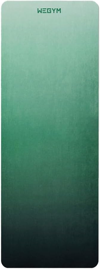 4mm Cushioned Exercise Mat for Yoga & Pilates - Anti Slip, Polyurethane with Suede Top & Carrying